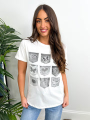 The Hailey - Love Heart and Butterfly Graphic T-Shirt