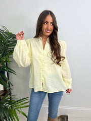 The Betsy - Colourful Heart Embroidered Cheesecloth Blouse