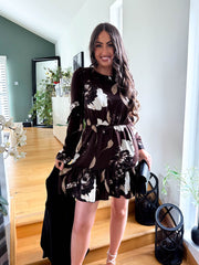 The Abbie - Floral Long Sleeve Mini Dress