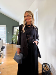 The Katie - Blazer with Pinstripe Cuffs