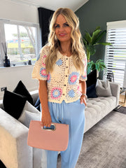 The Annie - Woven Top Handle Bag
