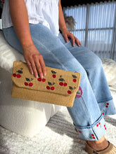 The Cherry - Woven Cherry Clutch