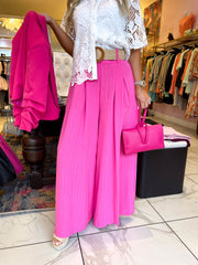 The Danielle - Pin Stripe Trousers with Belt