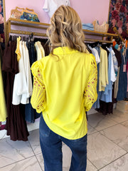 The Alice - Lace Sleeve Shirt