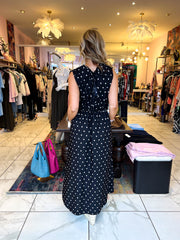The Lilly - Polka Dot V-Neck Dress