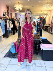 The Lilly - Polka Dot V-Neck Dress