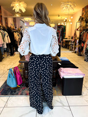 The Monica - Belted Polka Dot Trouser