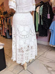 The Perrie - Crochet Maxi Skirt
