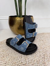 The Genevieve - Floral Buckle Platform Sandal