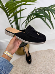 The Lorena - Gold Detail Loafer Mules