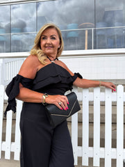 The Meegan - Halter Neck Arm Tie Jumpsuit