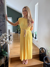 The Bethan - Rope Belt Pleated Maxi Dress