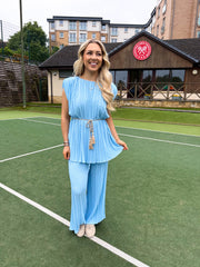 The Bethan - Pleated Tie Waist Coord