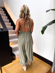 The Summer - V Neck Maxi Jumpsuit