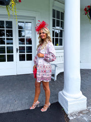 The Evelyn - Aztec Floral Mini Dress