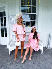 The Maisie - Pink Lace Skort Coord