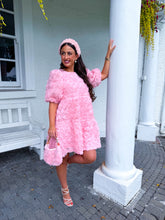 The Yasmin - Floral-Appliqué Mini Dress
