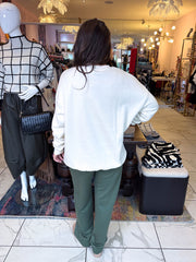 The Matcha - Matcha Slogan Crew Neck Jumper