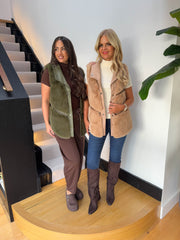 The Melissa - PU and Faux Fur Gilet