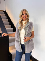 The Melissa - PU and Faux Fur Gilet
