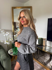 The Belle - Iridescent Sequin Chunky Knit