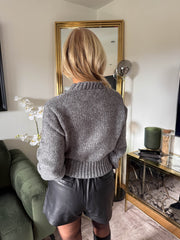 The Belle - Iridescent Sequin Chunky Knit