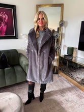 The Pippa - Grey Faux Fur Coat