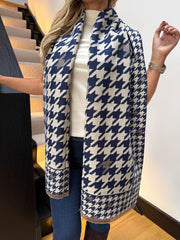 The Sara- Large Houndstooth Scarf