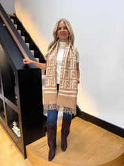 The Frankie- Geometric Print Scarf