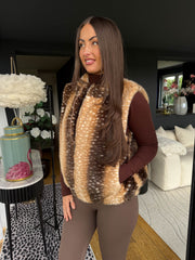 The Matilda - Deer Faux Fur Gilet