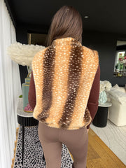 The Matilda - Deer Faux Fur Gilet