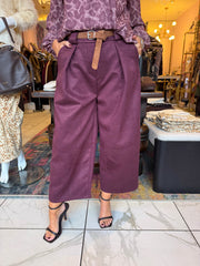 The Rosaline - Faux Suede Carrot Leg Culottes