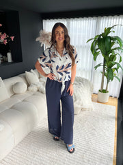 The Maisie - Palm Print Shirt Co-ord