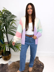 The Delilah - Multi-Coloured Patchwork Cardigan