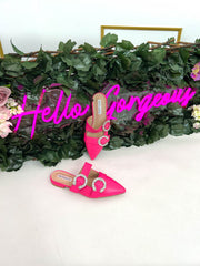 The Camila - Diamante Pointed Toe Mule