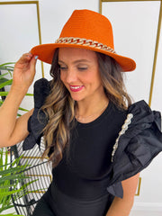The Romilly - Chain Straw Hat