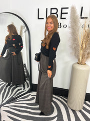 The Shiloh- Brown Speckled Palazzo Pant