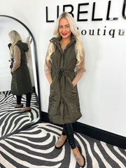 The Lottie- Longline Waist Belt Gilet