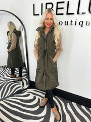 The Lottie- Longline Waist Belt Gilet