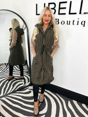 The Lottie- Longline Waist Belt Gilet