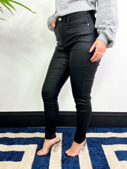 The Zuri - Leather Look Jean