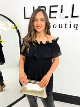 The Cherish - Pleated Ruffles Off Shoulder Top