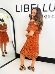 The Flora - Leopard Print Ruffle Dress