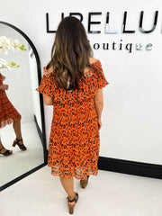 The Flora - Leopard Print Ruffle Dress