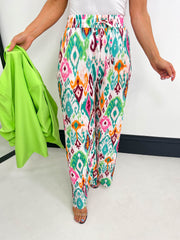 The Mylah - Abstract Pleated Trousers