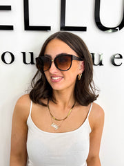 The Serene - Leopard Print Cat Eye Sunglasses
