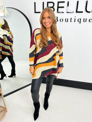 The Reagan - Abstract Print Top