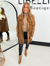 The Sarah - Suede Waterfall Coat