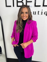 The Cordelia - Ruched Sleeve Blazer