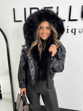 The Kellie - Bomber with Faux Fur Hood